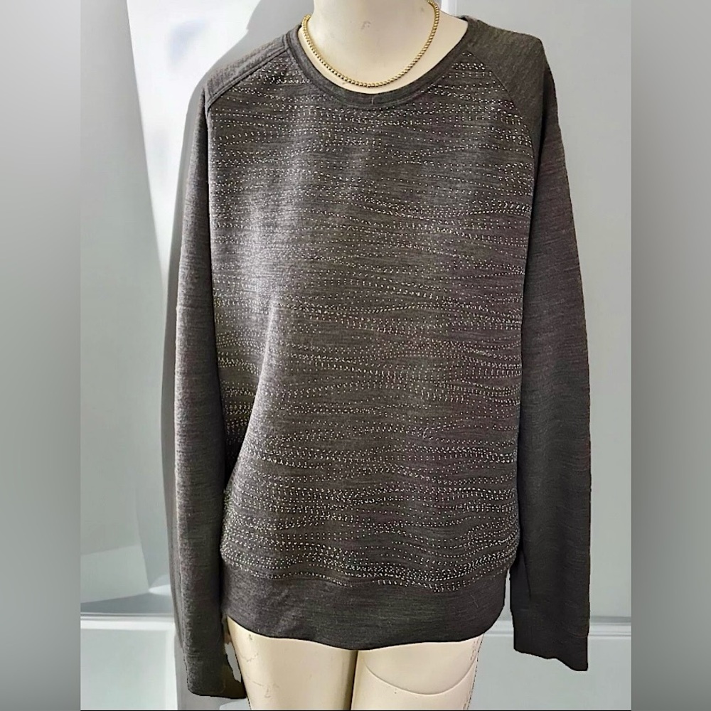 ICEBREAKER ‘Zoya’ ‘Drift Horizons’ Merino Crewe Sweatshirt-Style Top